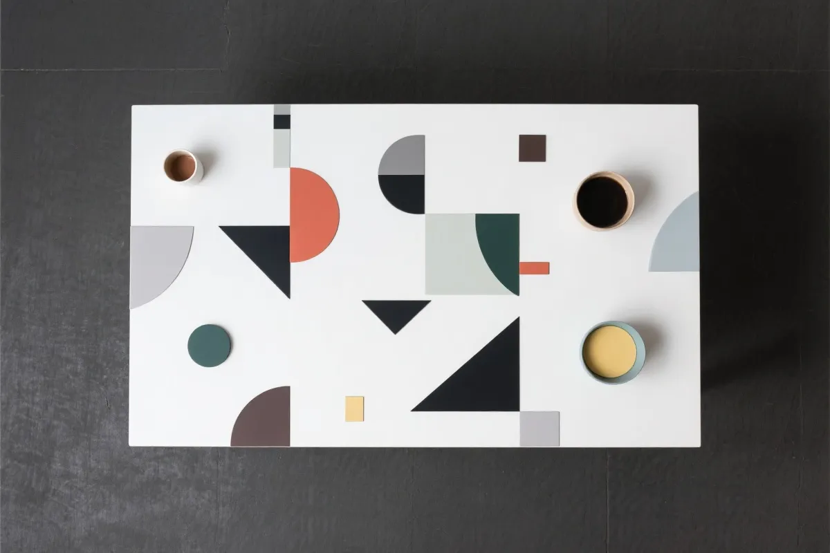 真人桌台顶视角示意图